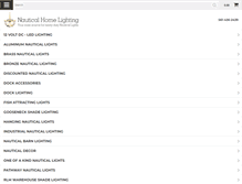 Tablet Screenshot of nauticalhomelighting.com